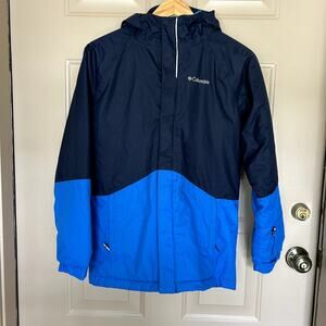 Columbia Boys Snowy Summit Mountain Blue Ski Outdoors Jacket Size L